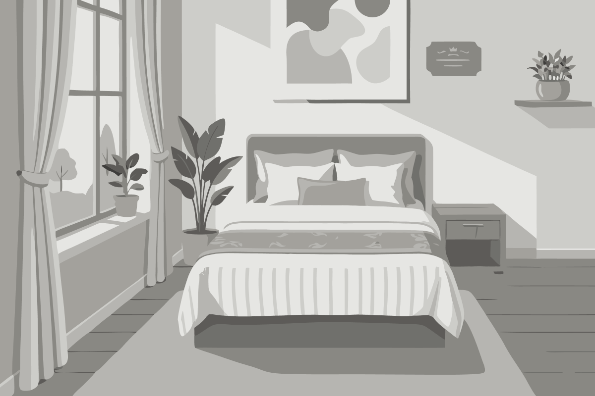Apartamento de 1 dormitorio con terraza